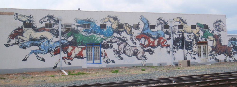 Wild Horse Mural, Railroad Building, downtown Colorado Springs.